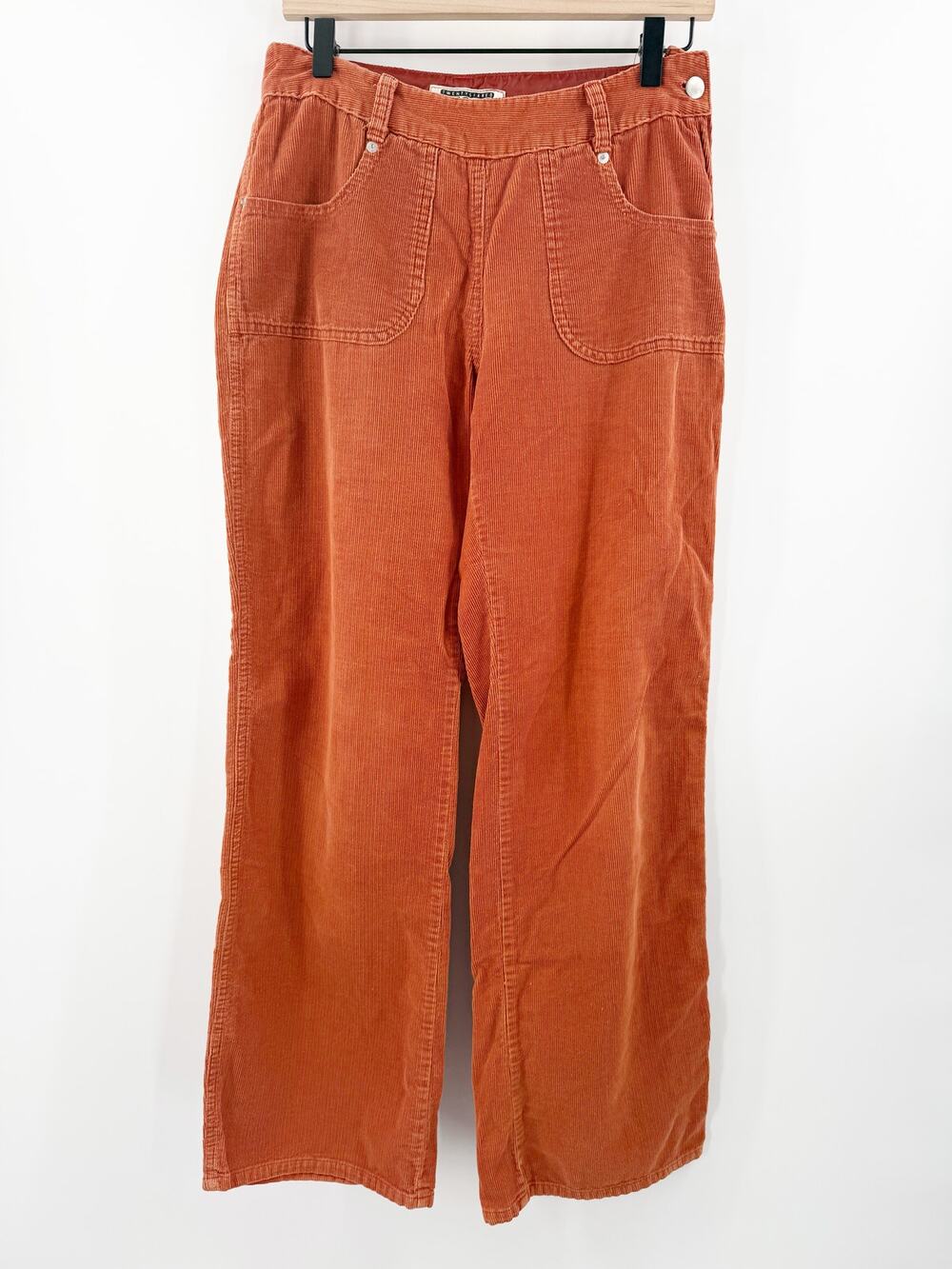 Vintage Y2K Twentysixred Sugar Corduroy Pants Juniors Size 9 Orange Low/Mid-Rise